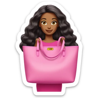 Barbie Pink tote bag sticker