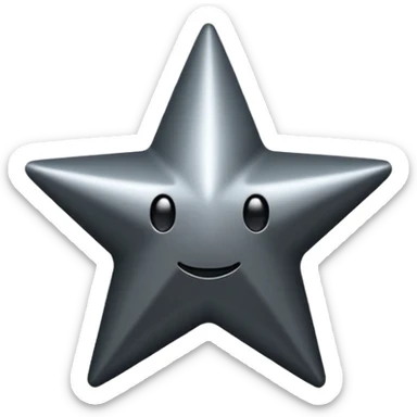 Black star service sticker