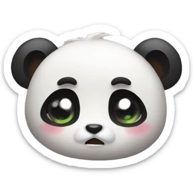 Cry panda cute love sticker