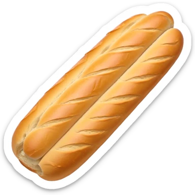 une mini baguette française chaude sticker