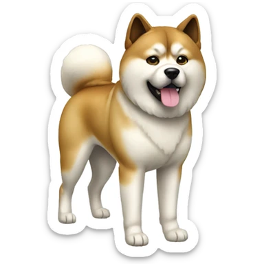 Akita Dog Breed Full Body sticker