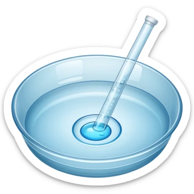 Pipette dish sticker