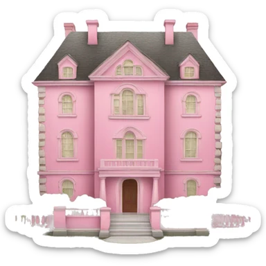 Pink mansion sticker