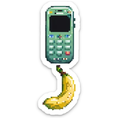Banana phone sticker