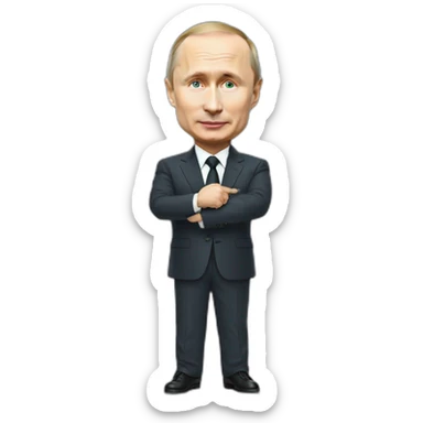 Putin became Zelensky sticker