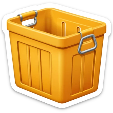 empty storage baske sticker