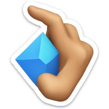 Cursor designing shapes sticker