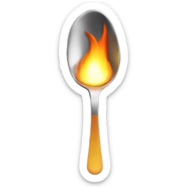 Spoon over lighter  sticker