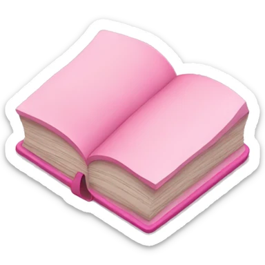 Pink notes book sticker