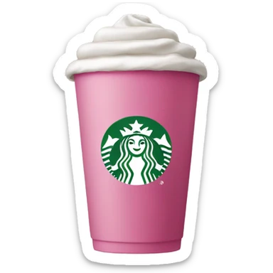 Pink Starbucks  sticker