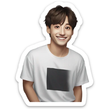 Jungkook sonriendo sticker