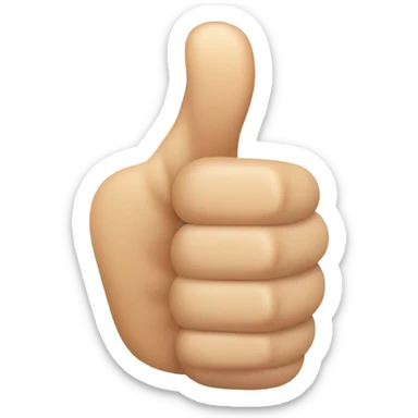 Thumbs up sticker
