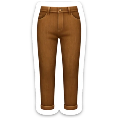 Patterned Corduroy texture ridges pants sticker