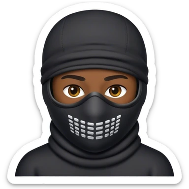 ski mask sticker