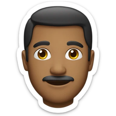 A man he's name is "ibrahim", and he look her iphone sticker