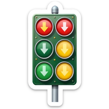 mac os icon rotation retro traffic signal directions arrows sticker