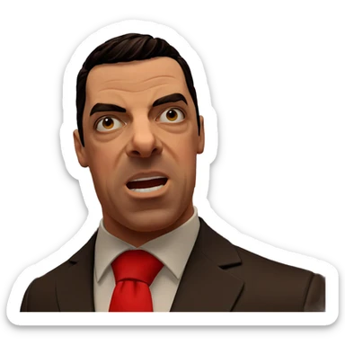 formal boy in outdoor parody sticker