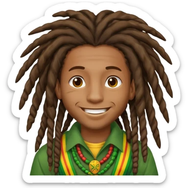 Rasta boy sticker
