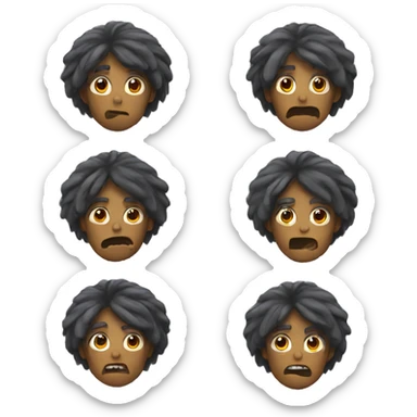 👹 with a wig  sticker