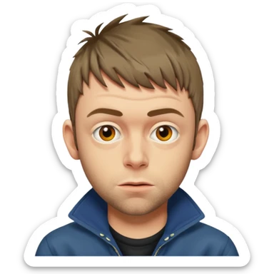 Damon Albarn in the 90s sticker
