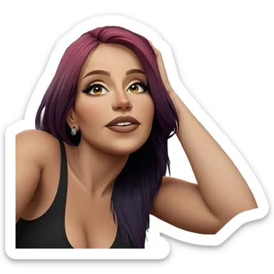 girl in car interior sticker