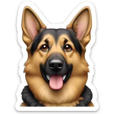 Berger allemand avec airpod sticker