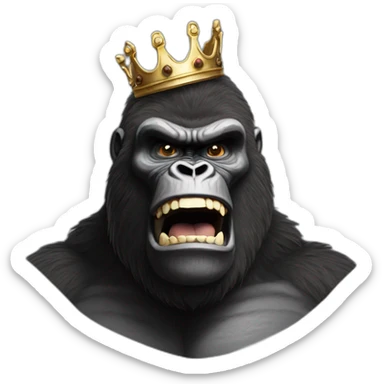 King Kong king sticker