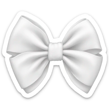 white bow sticker