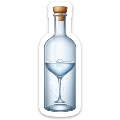 bottle of vodka sticker