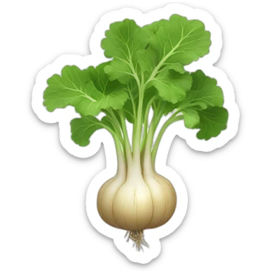 the full turnip root plant sticker