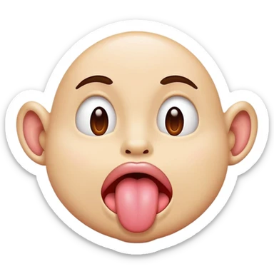 Kakahaufen was die Zunge raustrevkt sticker