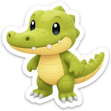 yellow crocodile fakemon sticker