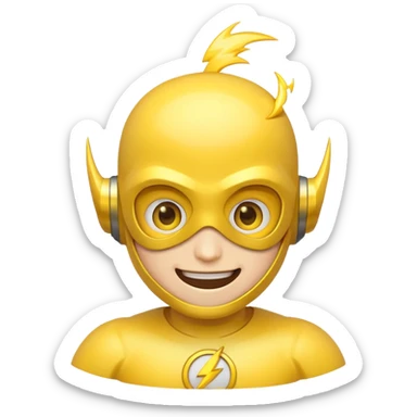 Flash man emoji sticker