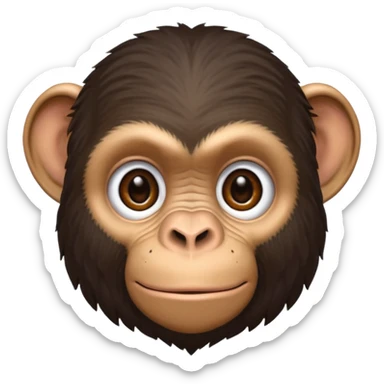 Chimpanzee sticker