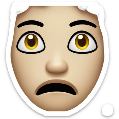 Crying face with pouty lips sticker