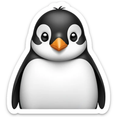 sad penguine sticker