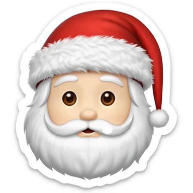 Santa hat emoji sticker