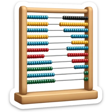 abacus design very different styles. sticker