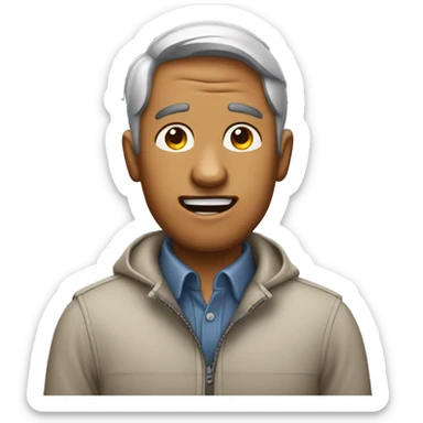  Guy who was told a bad joke sticker