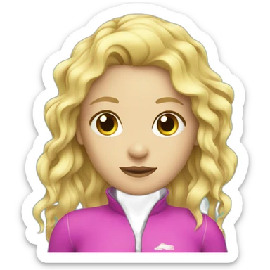 swimming girl blonde sticker