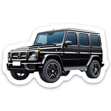 2025 Black G wagon parked catty corner  sticker
