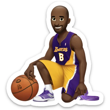 Kobe with a mamba  sticker