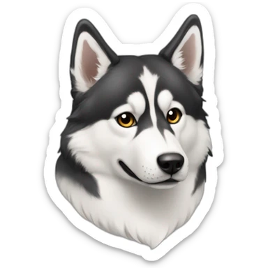 Hasky siberiano vira lata sticker