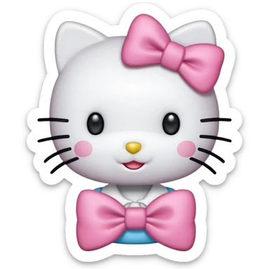 hello kitty cheering sticker
