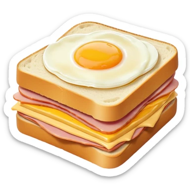 ham egg and cheese sandwich sticker