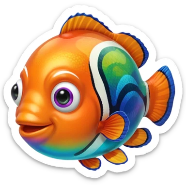 Ball of Goo of Rainbow Clownfish  sticker