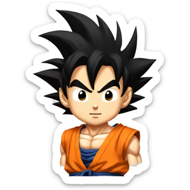 Goku from dragon ball z sticker