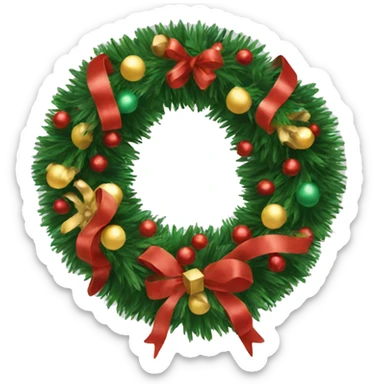 christmas garland  sticker