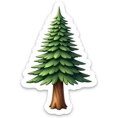 fir tree sticker