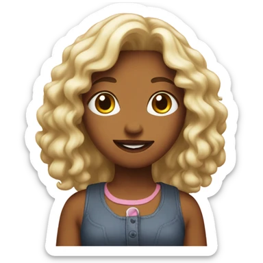 Emoji saying I’m just a girl  sticker